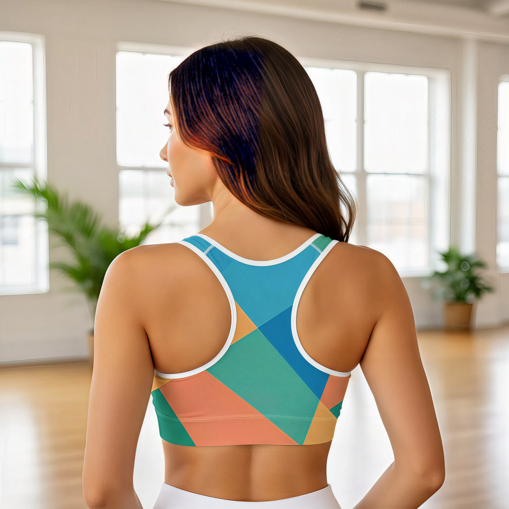 abstract sports bra