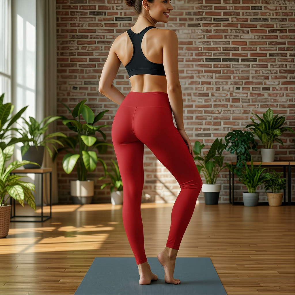 red brick leggings